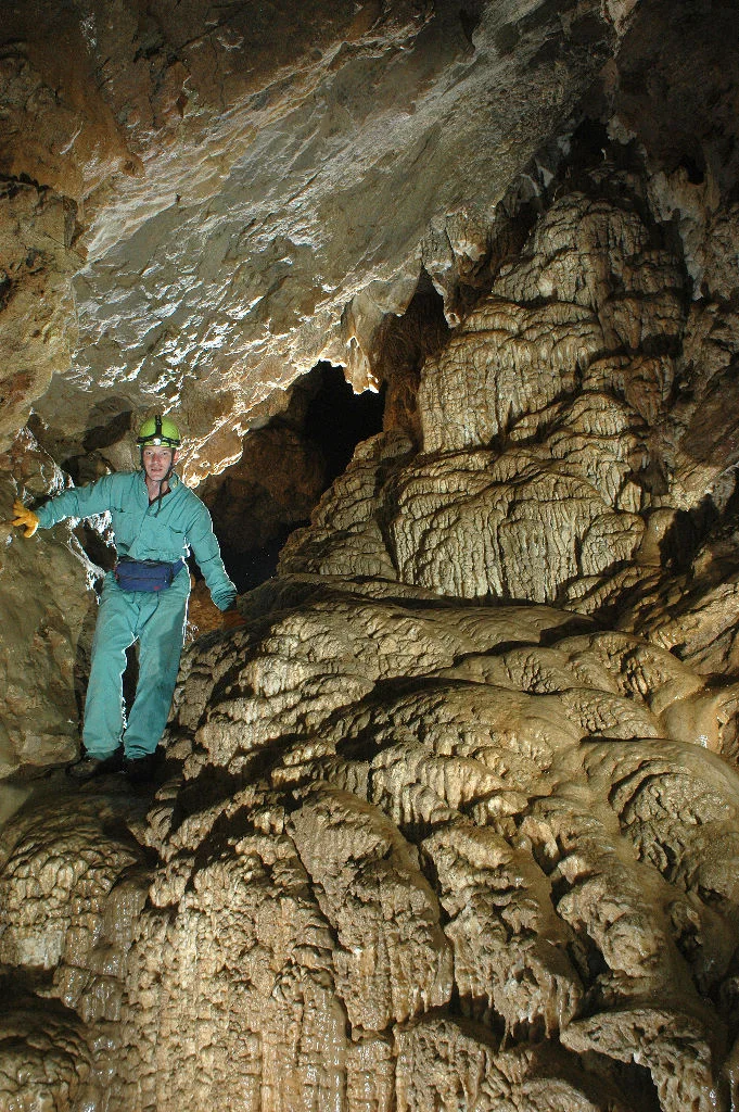 The Lower Cave at Horne Lakes Provincial Park, open to public visitation.