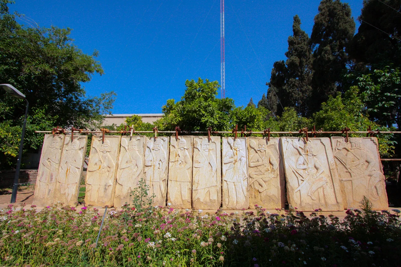 This is a photo of a monument in Iran identified by the ID