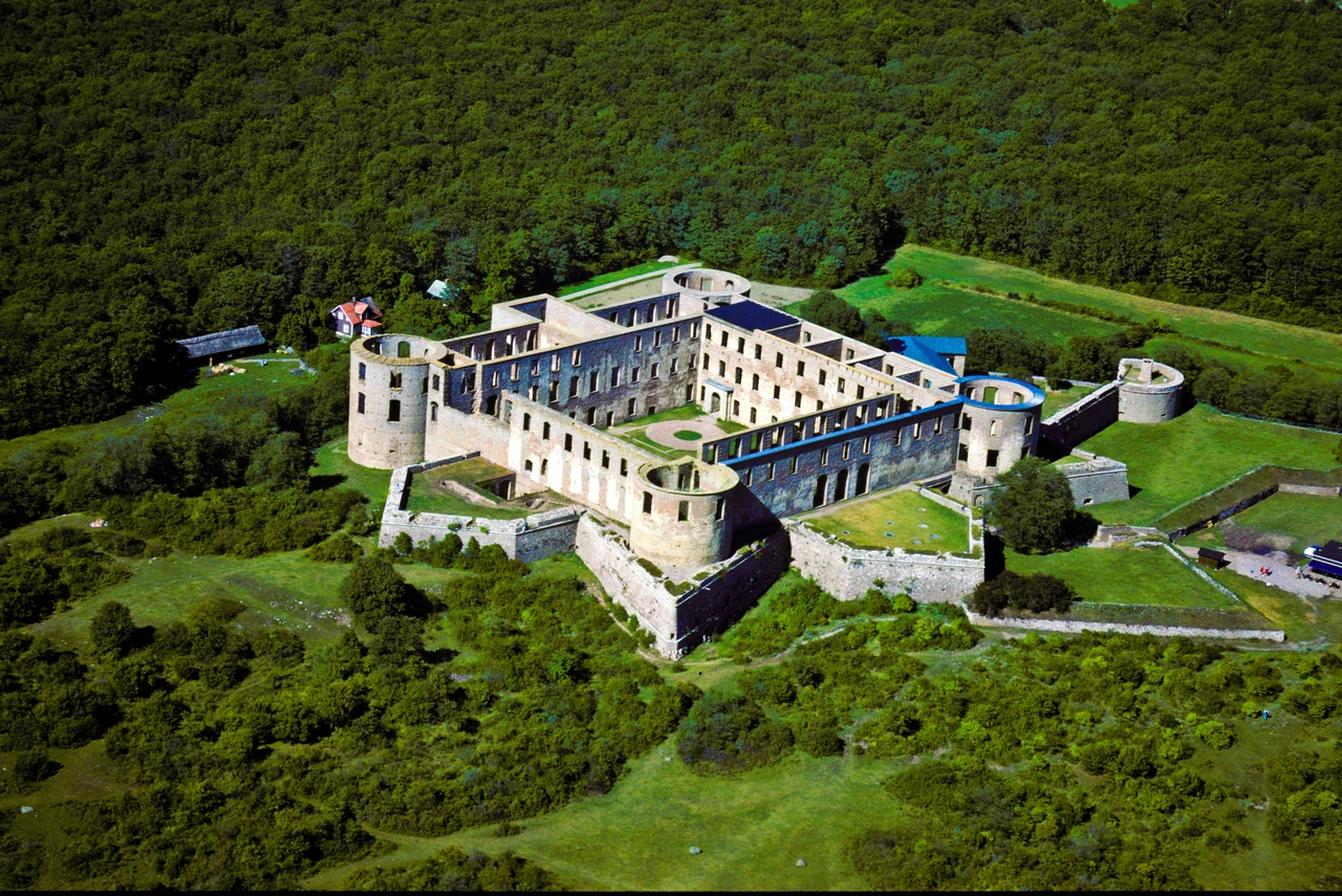 The ruined castle of Borgholm