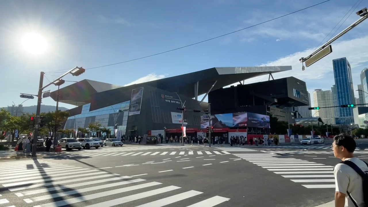 The  Coop Himmelb(l)au designed Busan Cinema Center (Korean: 영화의전당; Hanja: 映畵의殿堂) is the official venue of the Busan International Film Festival (BIFF), where its opening and closing ceremonies take place, located in Centum City, Busan, South Korea.
